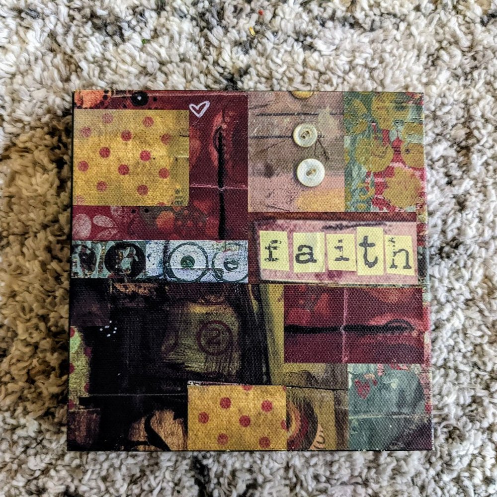Kelly Rae Roberts "Faith" - 6"x6" - Wall Decor